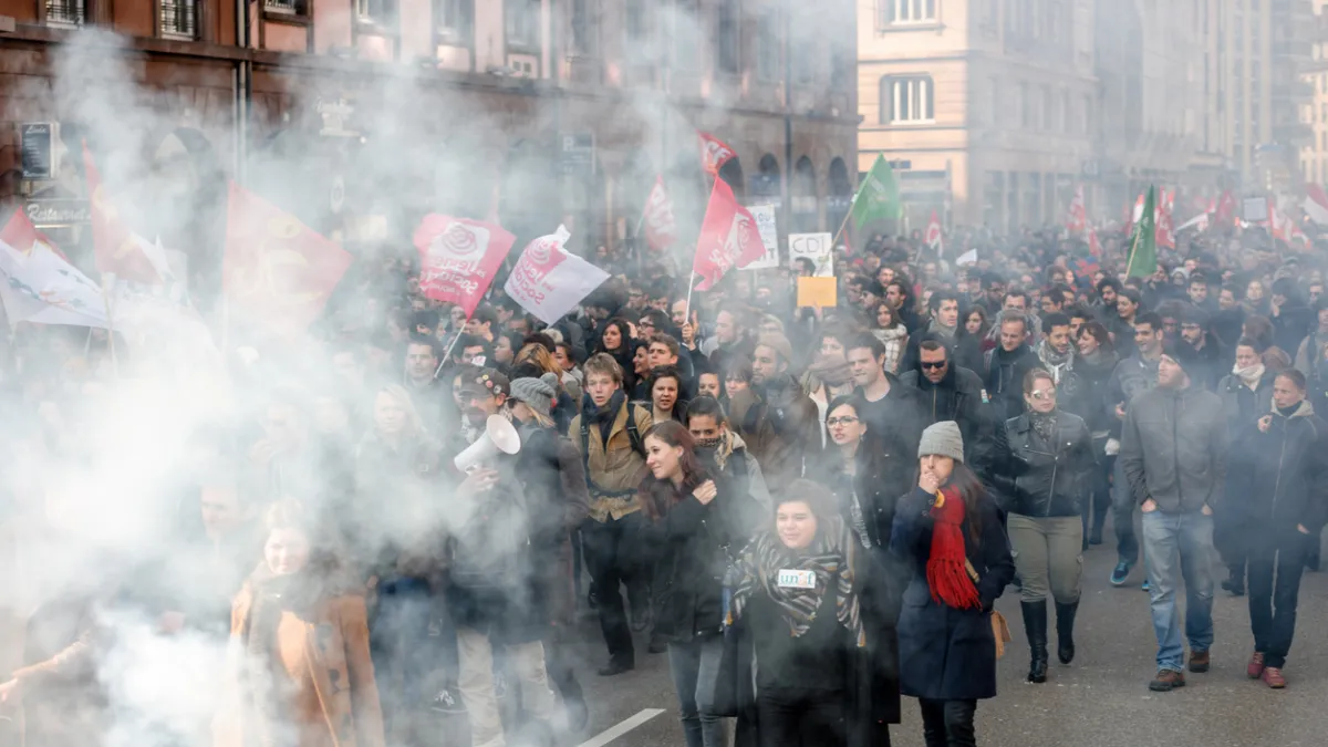 Grève manifestation