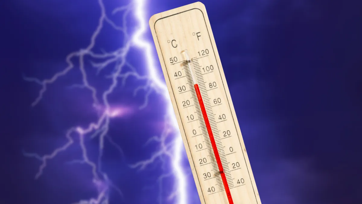 Canicule et orage