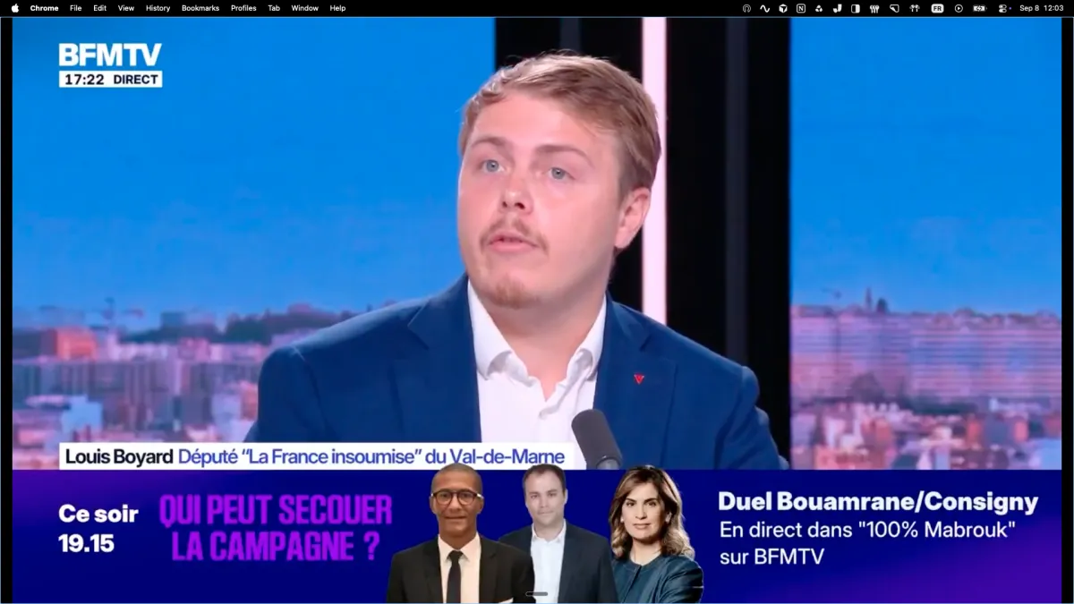 Louis Boyard sur LCI