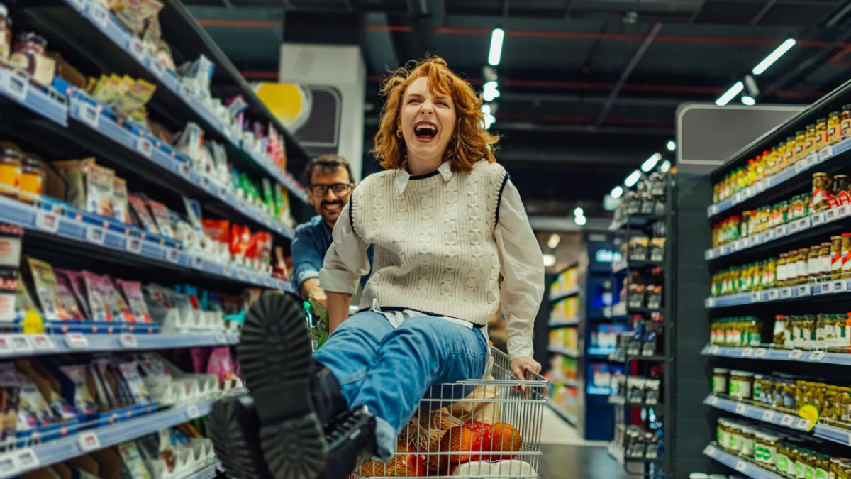 Couple supermarché