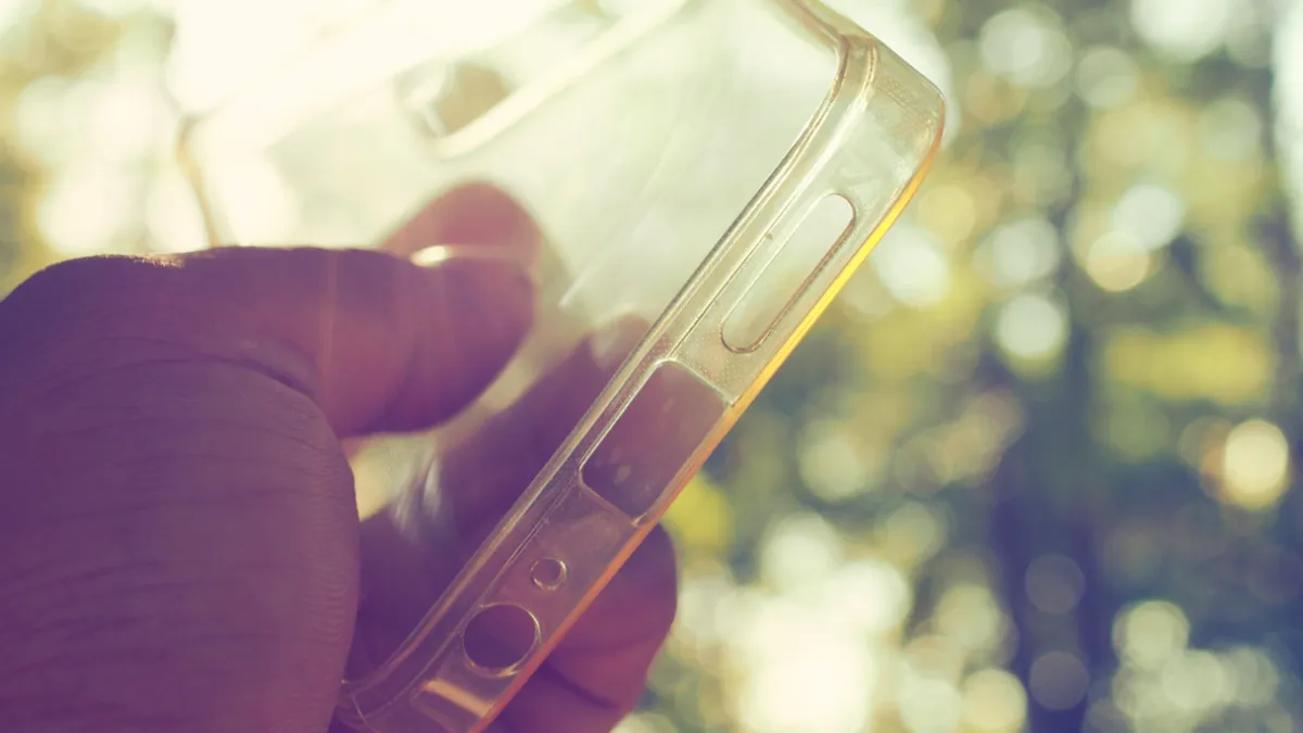 Coque de smartphone transparente