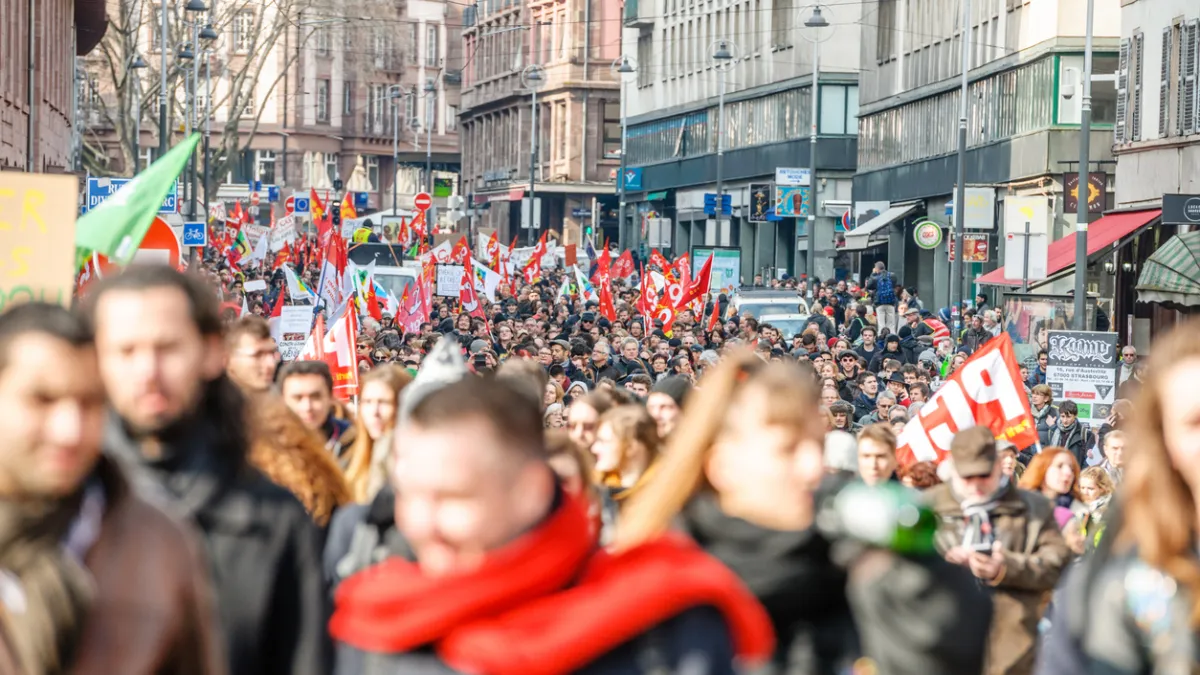 Grève manifestation