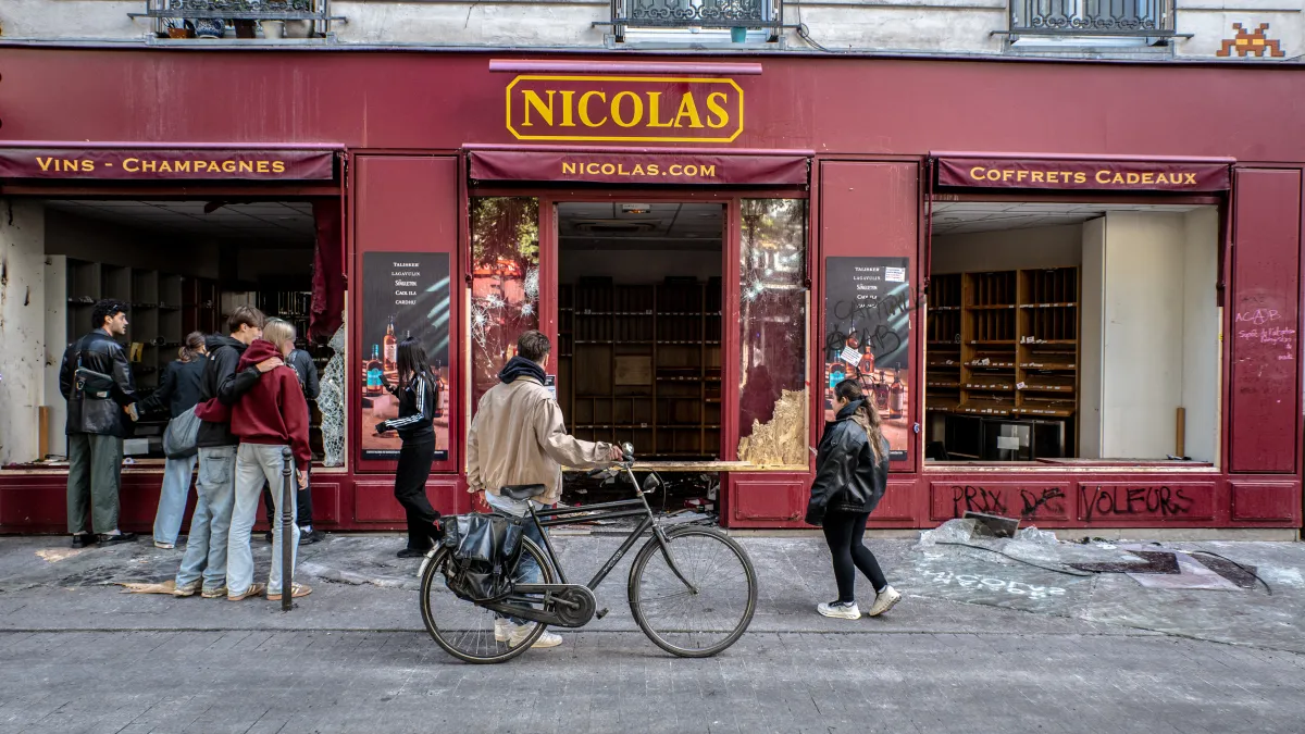 magasin détruit