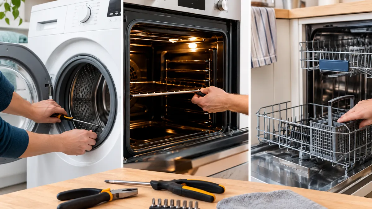Lave-linge, four, lave-vaisselle : 5 pannes courantes faciles à réparer soi-même en moins de 30 minutes