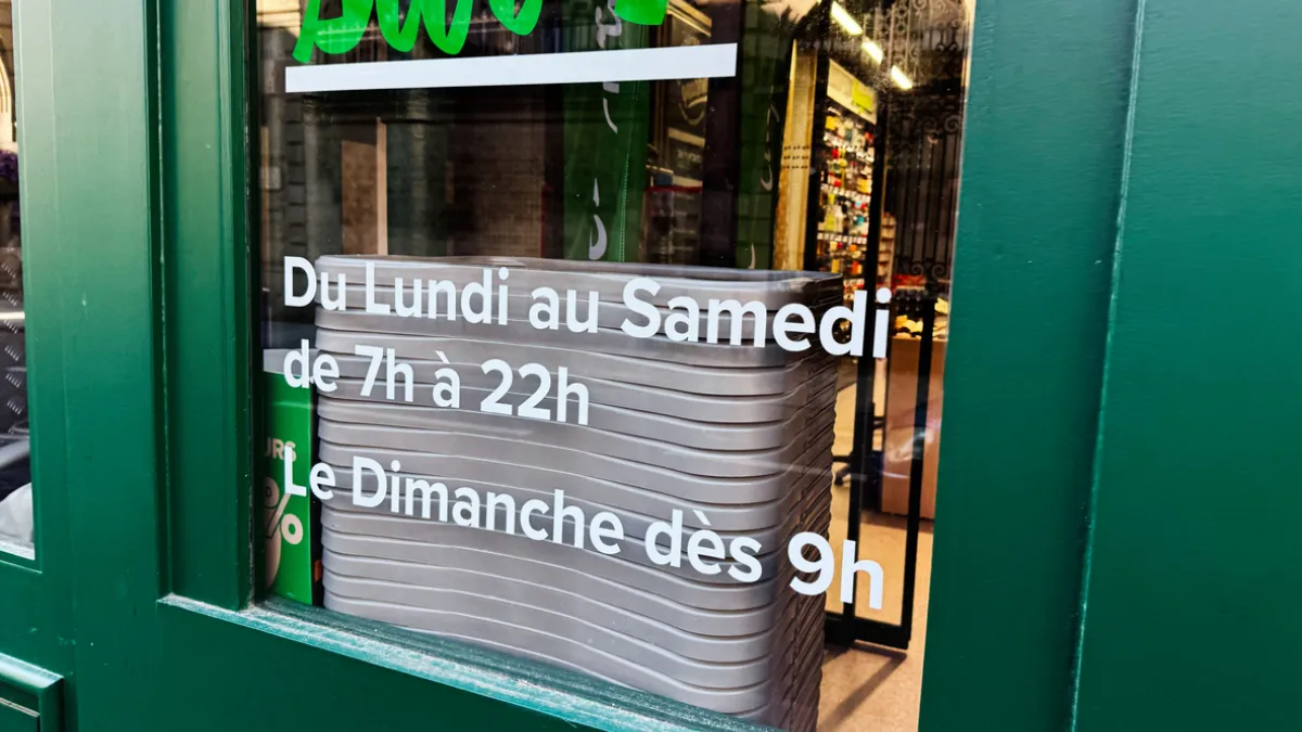 Magasin ouvert dimanche