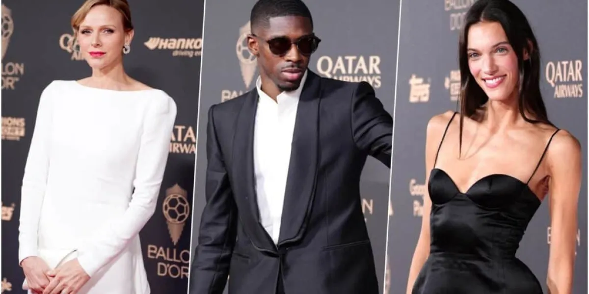 Ballon d’Or 2025 : Ousmane Dembélé entourée de Charlotte Cardin et Charlène de Monaco sur le tapis rouge