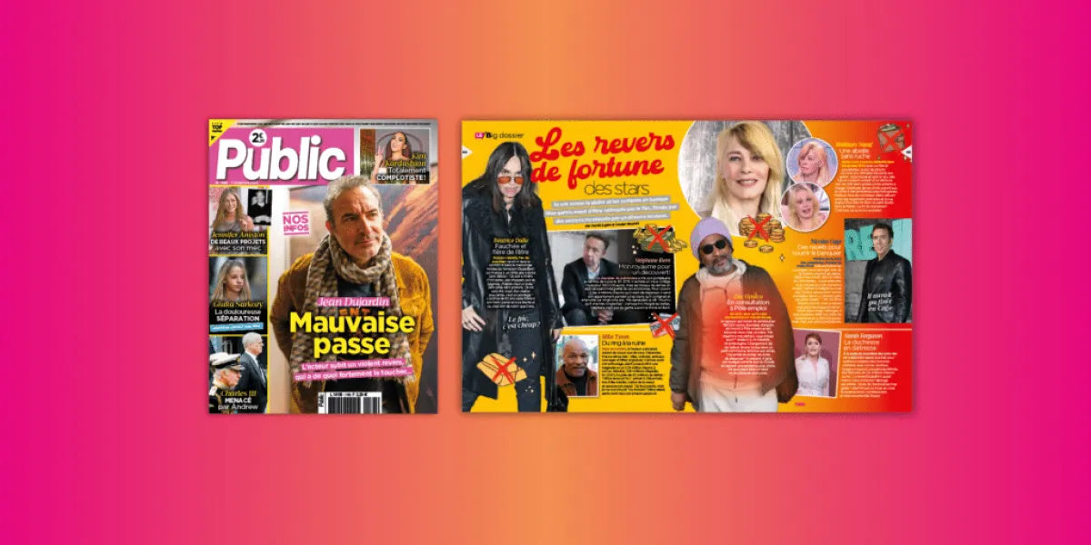 Jean Dujardin : mauvaise passe... Plus d'infos dans le magazine Public de cette semaine