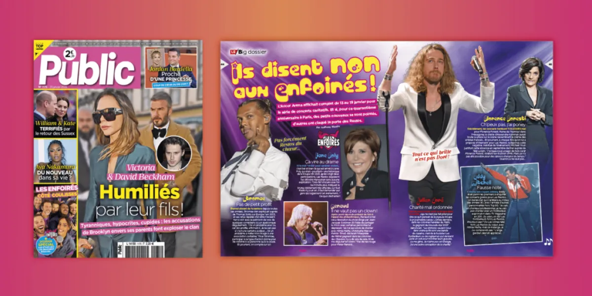 Victoria & David Beckham : humiliés par leur fils... Plus d'infos dans votre magazine Public de cette semaine