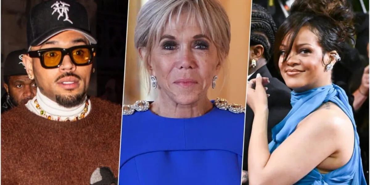 Brigitte Macron fait se croiser Rihanna et son ex, Chris Brown