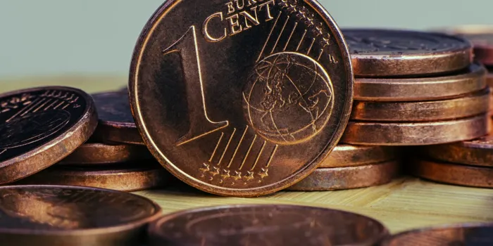one cent coin is on coins euro money currency of the european union