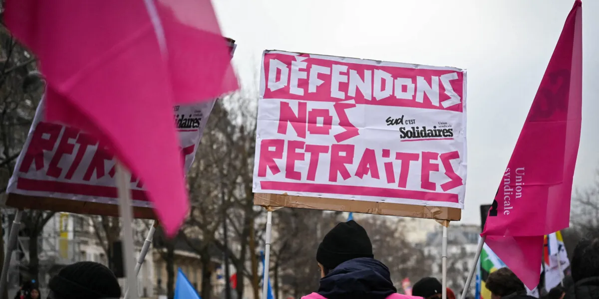 tens of thousands march against pension reform - paris