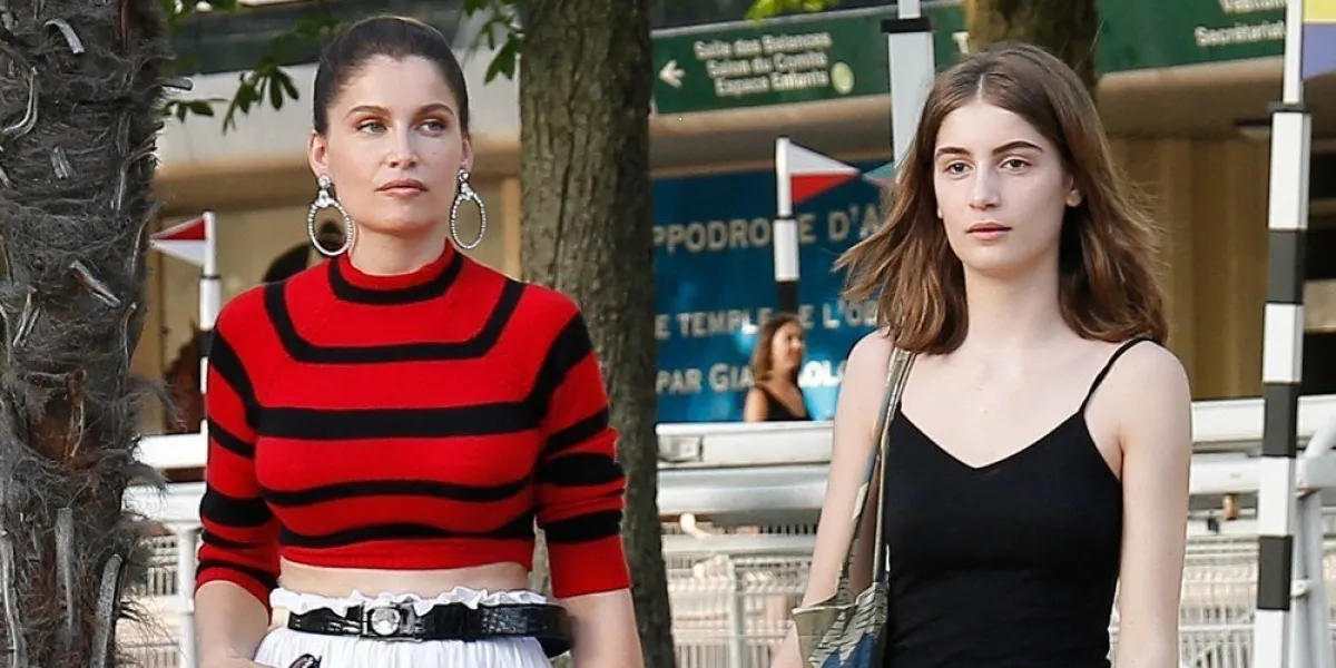 laetitia casta and her daughter sahteene sednaoui leaving miu miu show during paris fashion week 2019, in paris, france, on june 29, 2019 photo by spread pictures abacapresscom <motcle99> candid pap planque < motcle99> , 689843 001 paris france