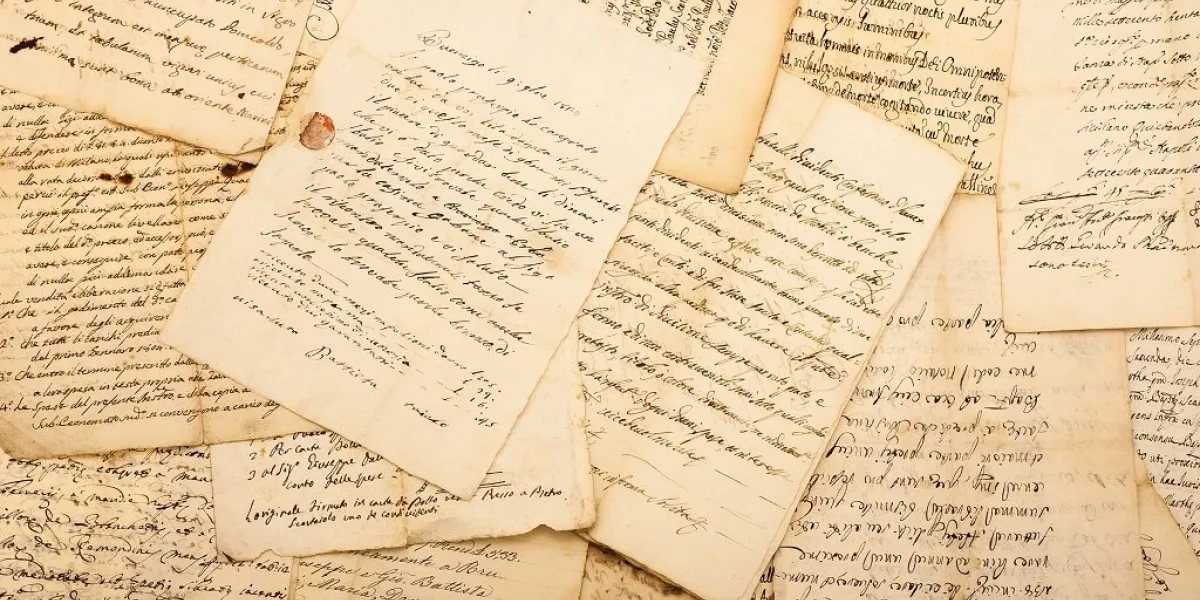 vintage letters of the 1700 1800 century