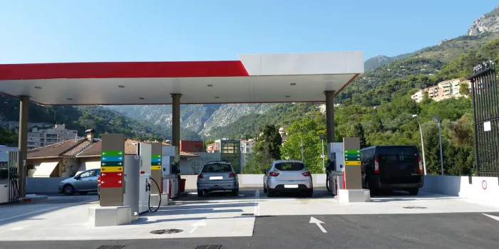 gas station located in the southeast of france