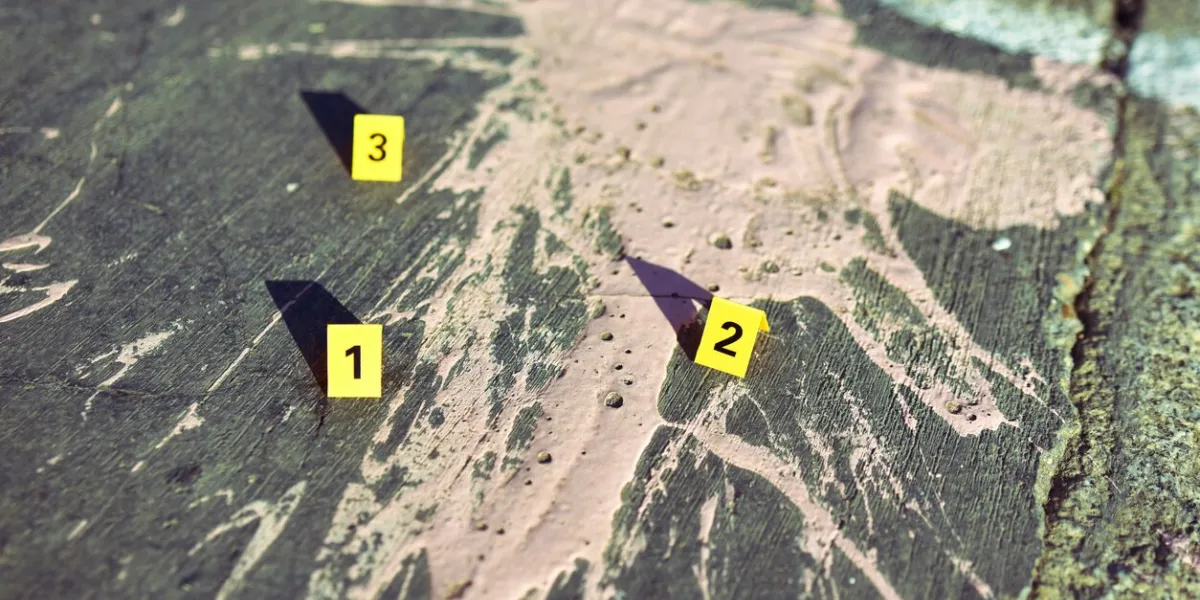 crime scene stain paint landmarks