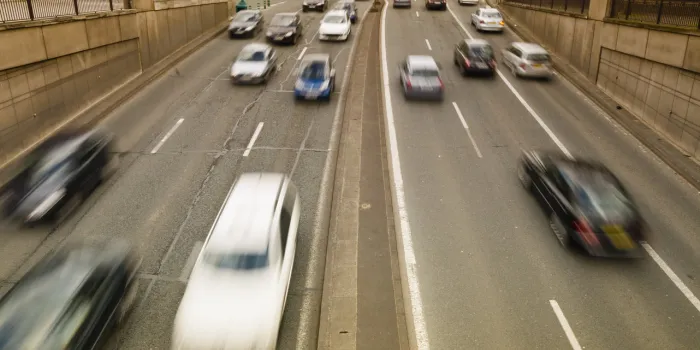 a speedway in paris at rush hourmore pollution