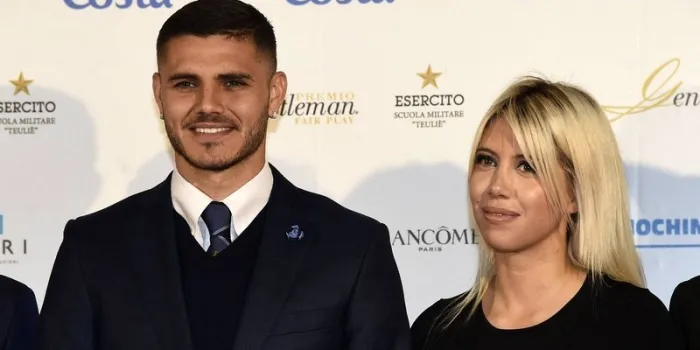 mauro icardi and wanda nara - premiere of gentlemen fair play in milan, italy on may 15, 2018 photo by daniele buffa imago abacapresscom