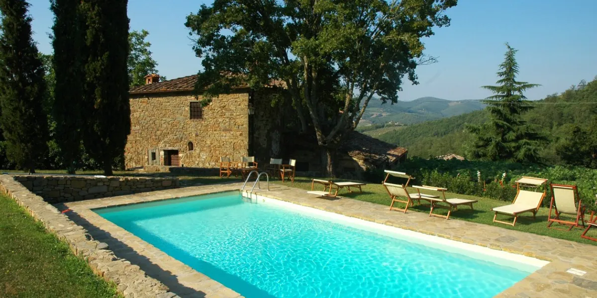 villa in chianti close to the village of radda