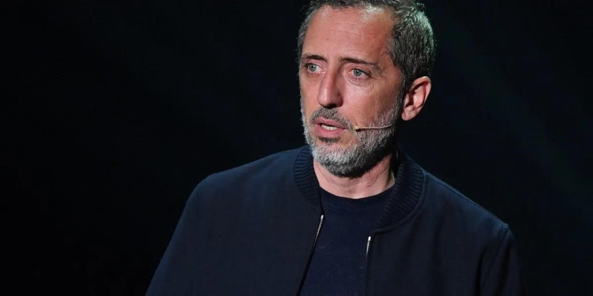 gad elmaleh performs on stage - courbevoie