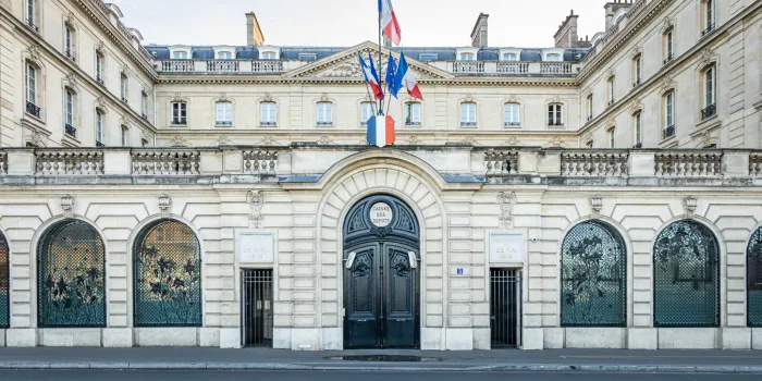 headquarters of the caisse des depots in paris, france