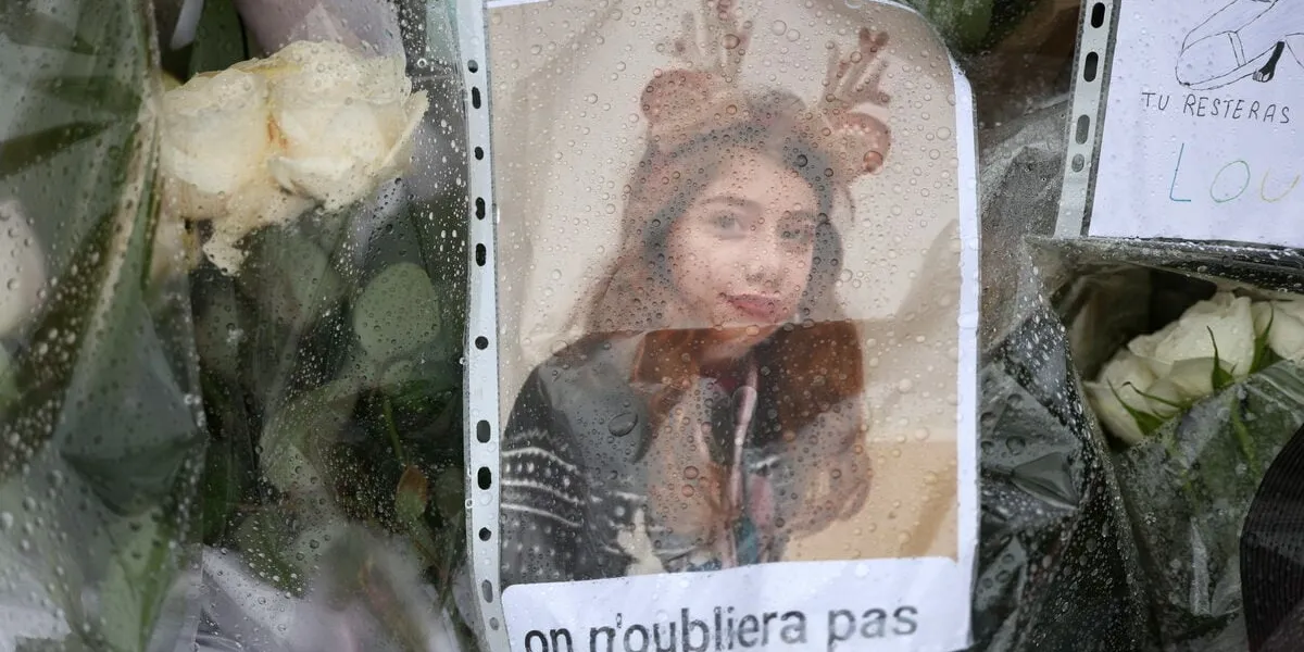 pay tribute to louise, schoolgirl found dead in a wood - essonne