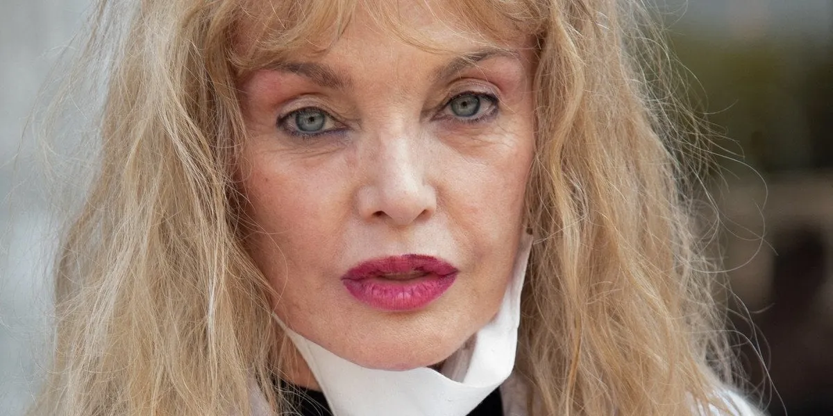 77th mostra - arielle dombasle excelsior arrivals