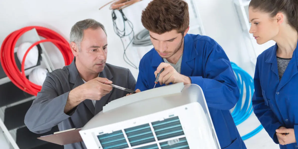 hispanic air conditioning technician