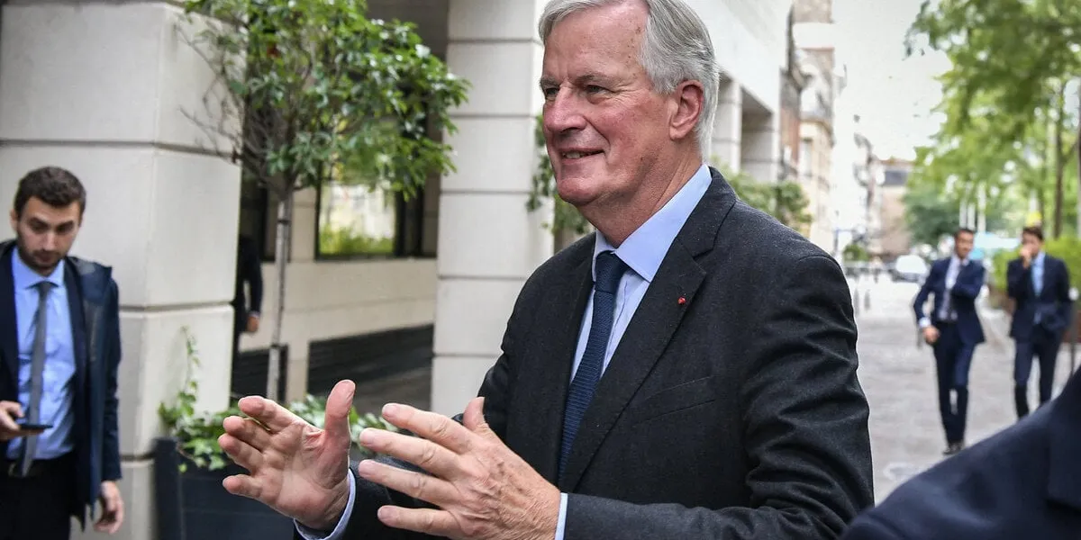 le premier ministre français michel barnier arrive pour une réunion lors des journées parlementaires du parti de droite français horizons à reims, le 11 septembre 2024 photo par firas abdullah abacapresscom