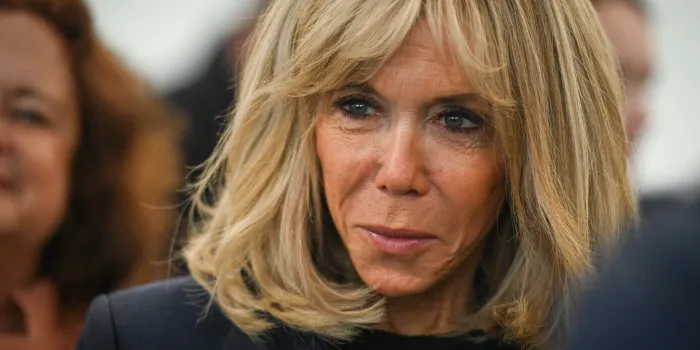 brigitte macron visits an inclusive athletic club - cergy-pontoise