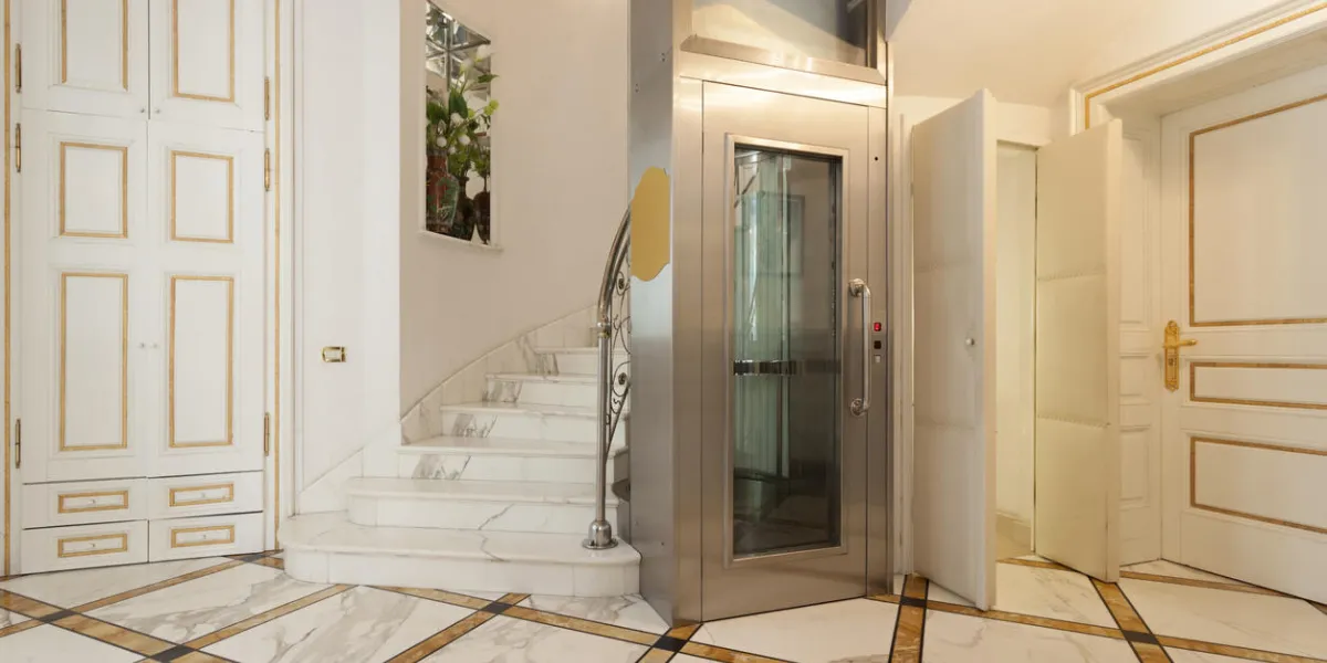 elevator in luxury villa