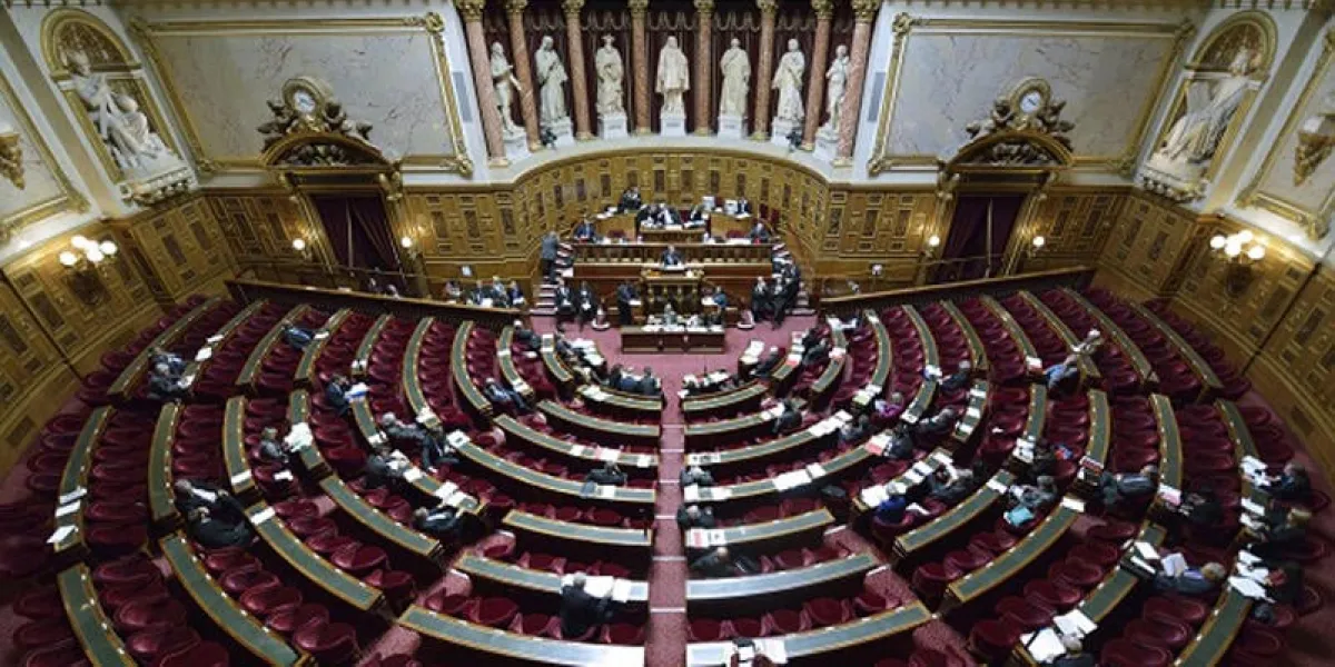 vue générale de l'hémicycle du sénat au palais du luxembourg, le 16 octobre 2012 à paris afp photo eric feferberg