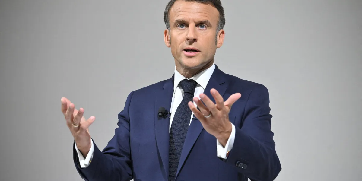 conférence de presse du président macron - paris