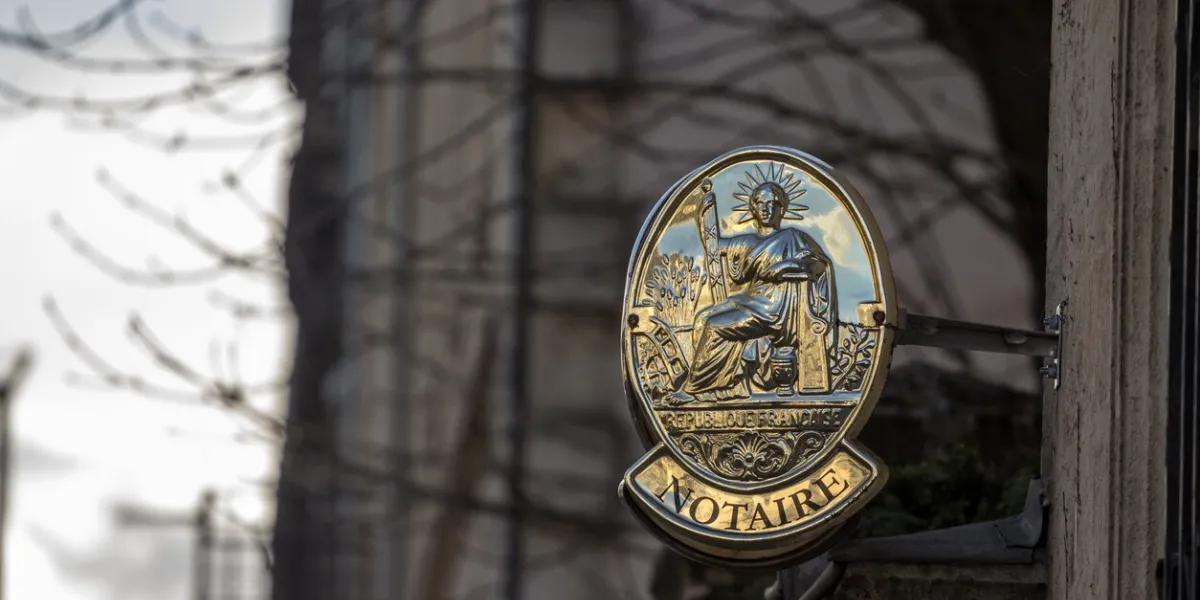 nnpicture of a sign with the plate of a notaire, or french notary, in bordeaux a notary is a person authorised to perform acts in legal affairs, in particular witnessing signatures on documents