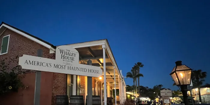 san diego, ca 4 23 2022  views of the whaley house in old town san diego considered america's most haunted house