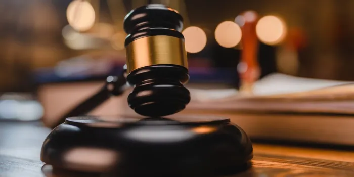 law and authority lawyer concept, judgment gavel hammer in court courtroom for crime judgement legislation and judicial decision, judge having justice of punishment guilt and criminal verdict legal