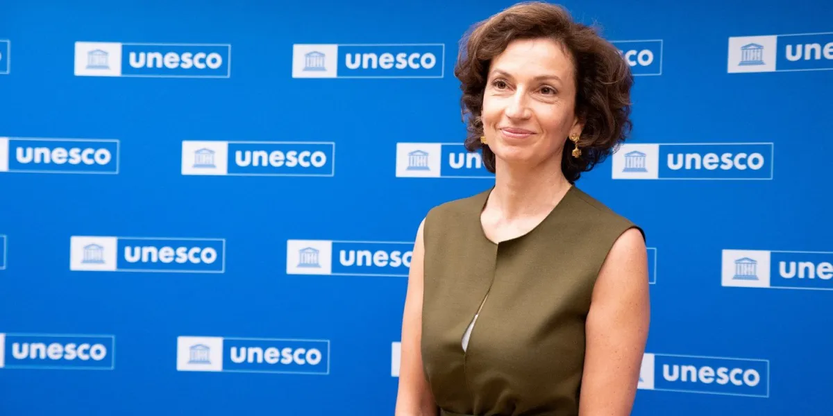 unesco director audrey azoulay re-elected - paris