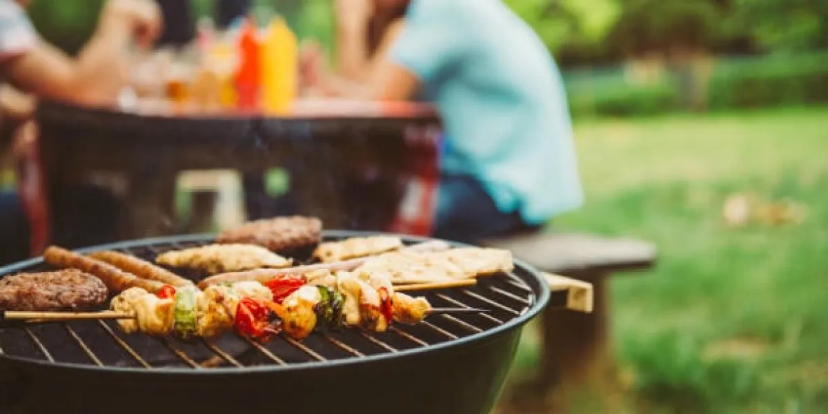 amis faire un barbecue et déjeuner dans la nature