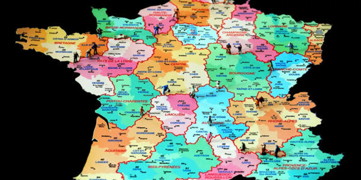 régions de france réformer l'illustration territoriale