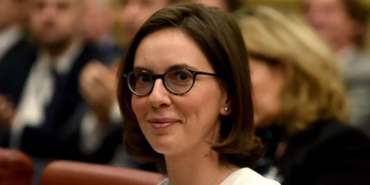 la republique en marche mp amelie de montchalin listens during the le grand rendez-vous de l'investissement productif at the national assembly on january 22, 2018 in paris (photo by eric piermont   afp)