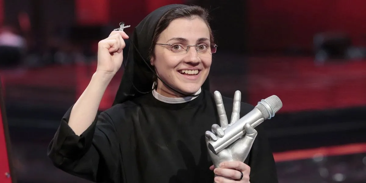 sister cristina scuccia wins the voice of italy, milan, italy, june 5, 2014 photo by emilio andreoli olycom abacapresscom , 451224 001 milan italie italy