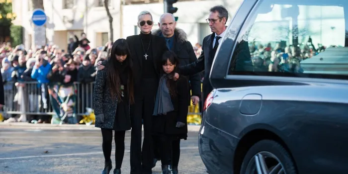 popular tribute organized in memory of french singer johnny hallyday - paris