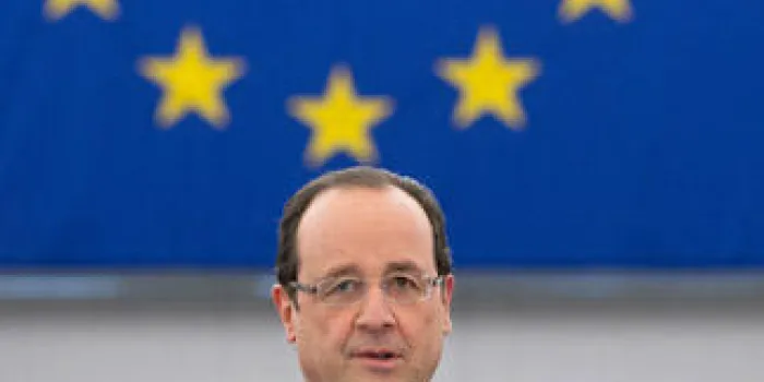 le président de la france, françois hollande, se présente devant les députés au parlement européen de strasbourg, le 5 février 2013 afp photo bertrand langlois