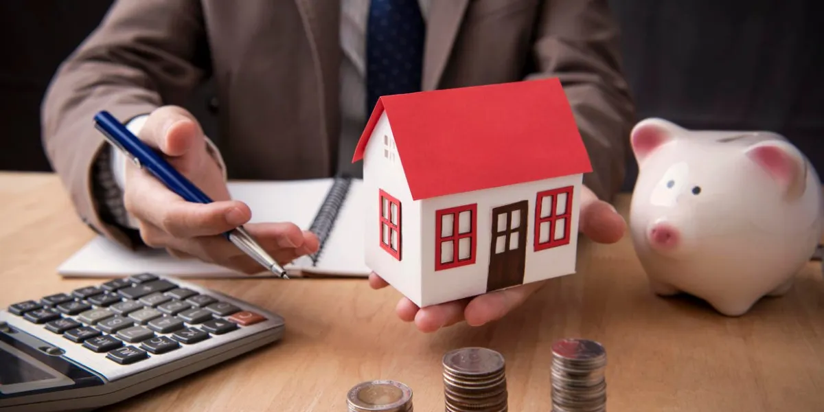 businessman agent offer sale home concept marketing house property