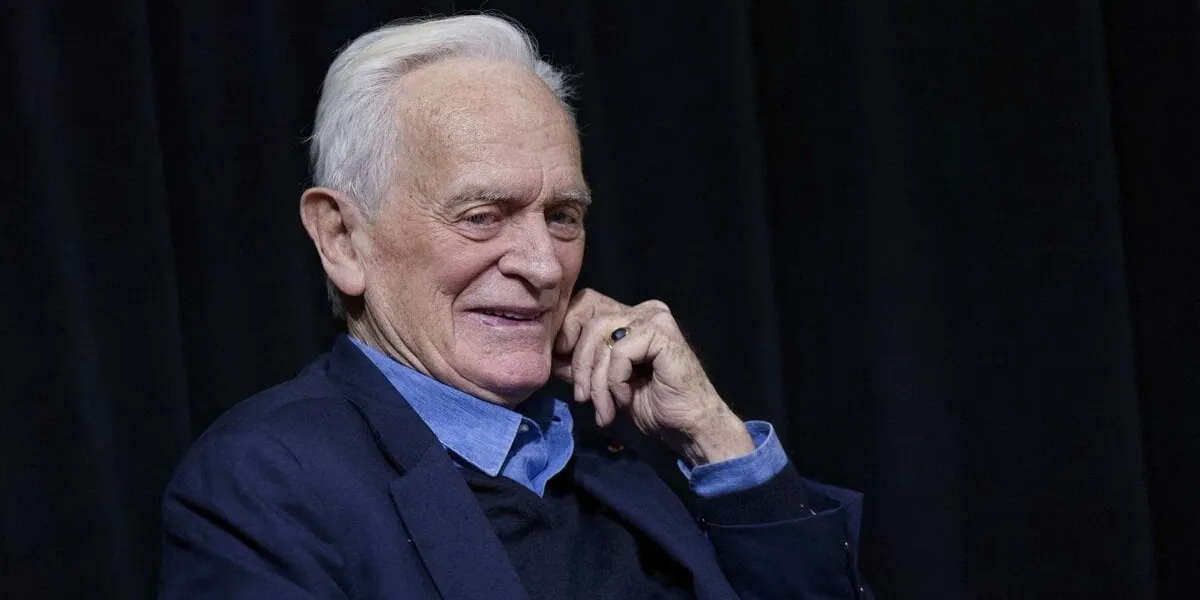 french journalist, director, writer and media person philippe labro attends the festival paroles (french language festival) at saint-corneille library, on january 12, 2024 in compiegne, france photo by edouard bernaux abacapresscom