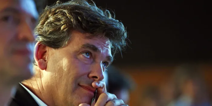 arnaud montebourg, ancien ministre de l'economie, à l'université d'automne à laudun-l'ardoise, le 5 octobre 2014 afp photo anne-christine poujoulat