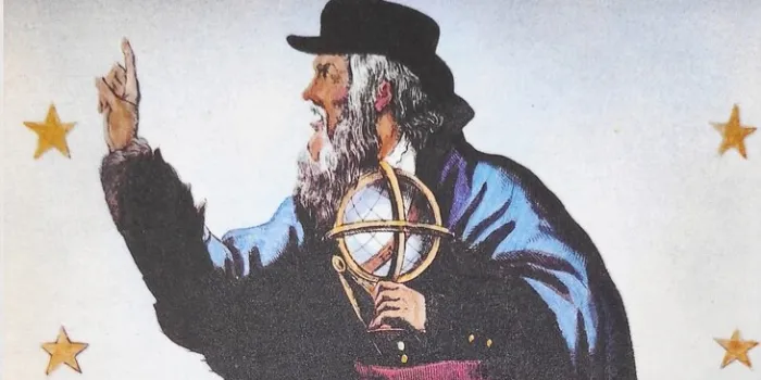 portrait of michel nostradamus, famous astrologer it was created in 1837 by jean