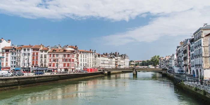 historical and cultural city center of bayonne, pyrenees, france