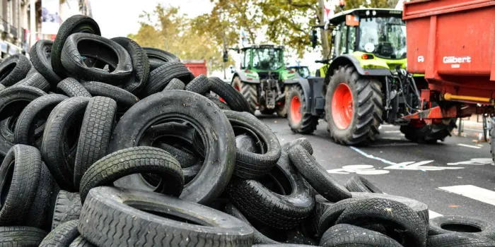 manifestation des agriculteurs - lyon