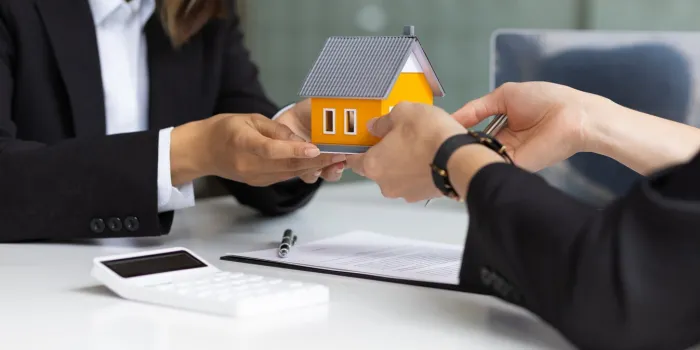 real estate inheritance concept and contract agreement