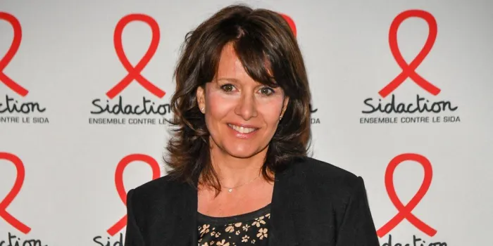 carole rousseau attends the sidaction 2019 photocall at salle wagram on march 18, 2019 in paris, france photo by shootpix abacapresscom , 675416 010 paris france